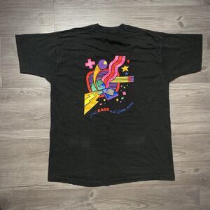 Radd Multimedia Black Graphic Tee - Size L